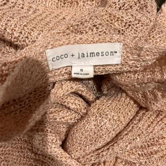 Coco + Jamieson peach sweater open back Small - Picture 2 of 2